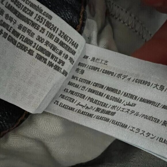 Abercrombie & Fitch The '90s Straight Ultra High Rise Jeans Women's Size 29/8 - Picture 5 of 8